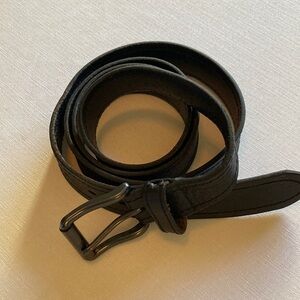 Dickies‎ Leather Belt Mens 50-52 Black Gun Metal Buckle